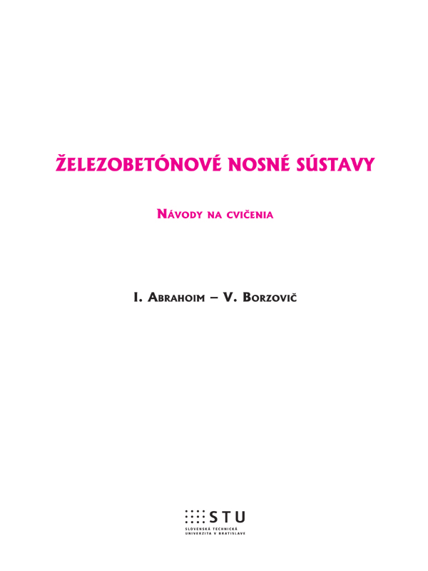 Železobetónové nosné sústavy