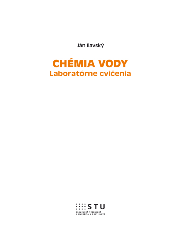 Chémia vody - laboratórne cvičenia