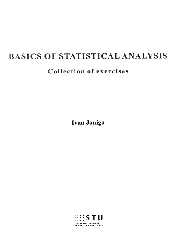 Basics of Statistical Analysis - Collection of excercises