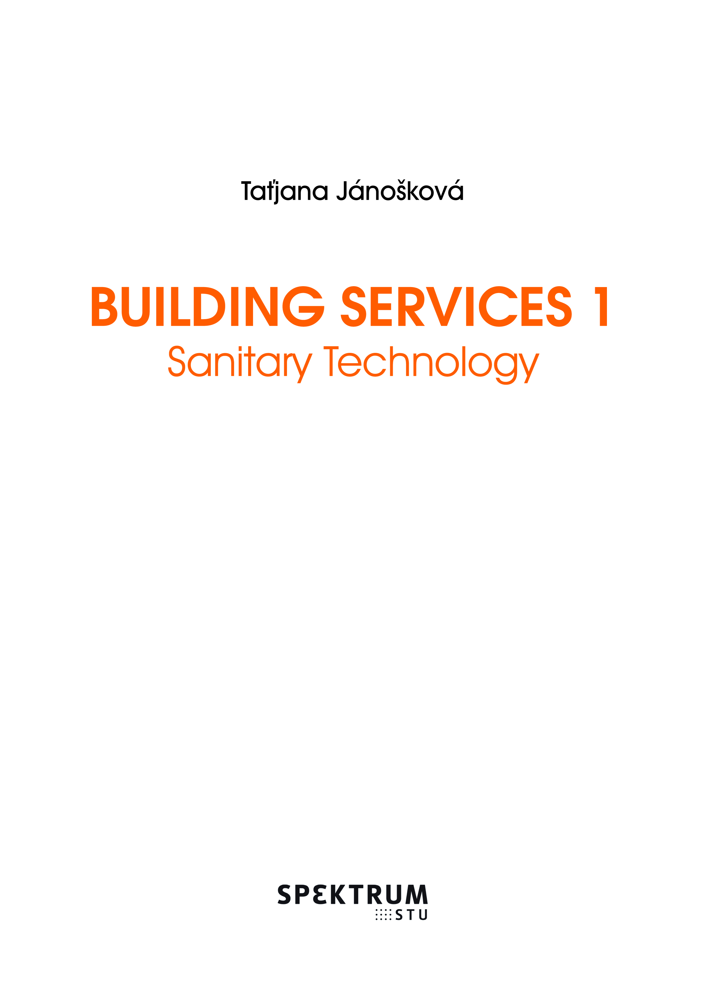 Building Services 1, Sanitary Technology