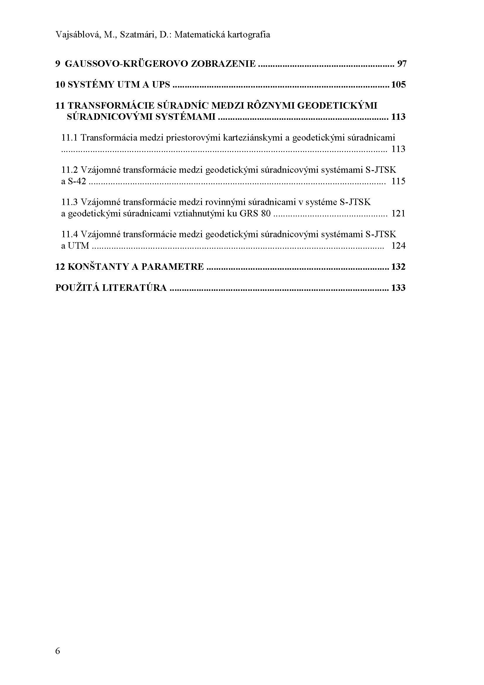 Matematická kartografia v príkladoch 3