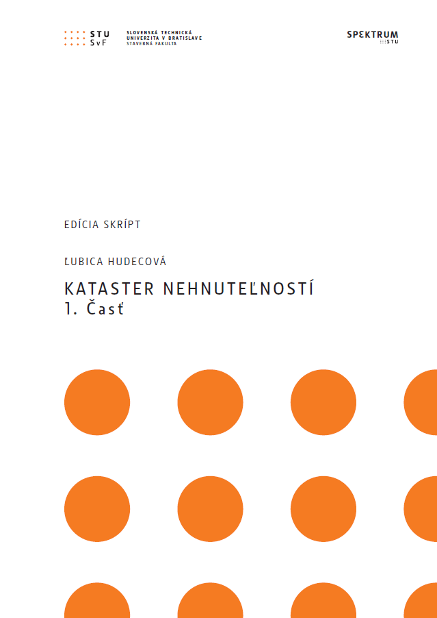 Kataster nehnuteľností, 1. časť