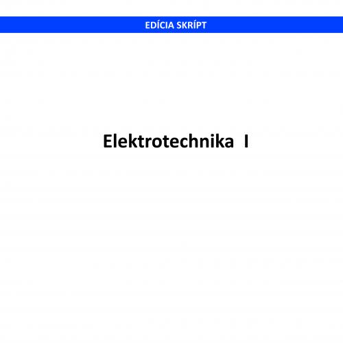 Elektrotechnika I