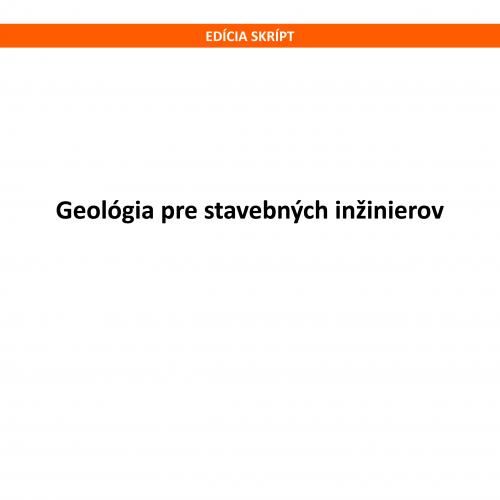 Geológia pre stavebných inžinierov